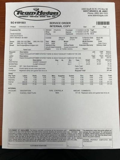 2015 RAM 1500 Big Horn