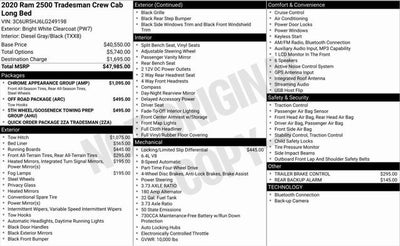 2020 RAM 2500 Tradesman