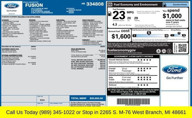 2017 Ford Fusion SE