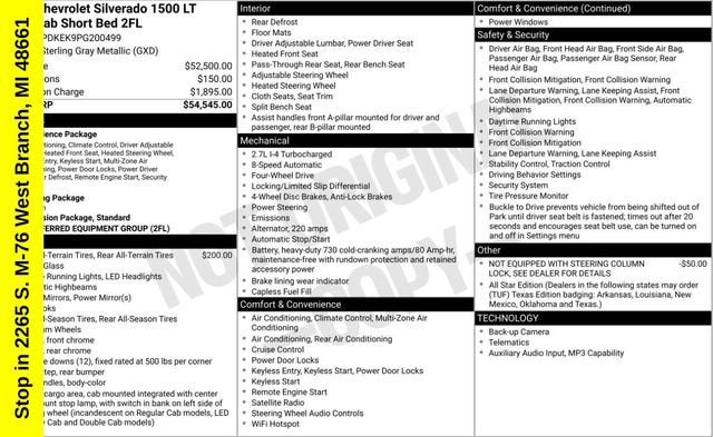2023 Chevrolet Silverado 1500 LT (2FL)