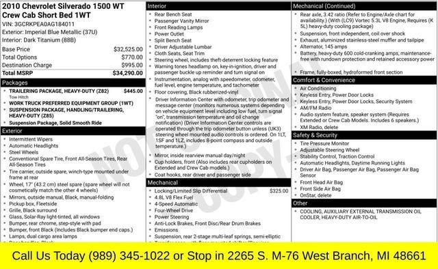 2010 Chevrolet Silverado 1500 Work Truck