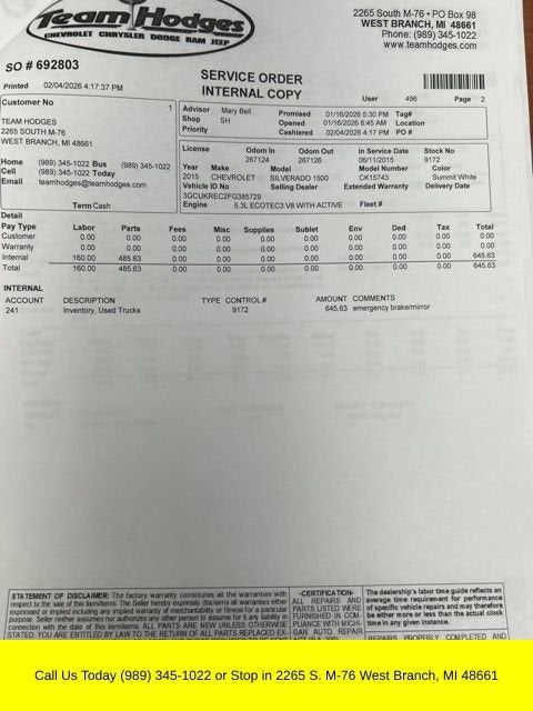 2015 Chevrolet Silverado 1500 LT