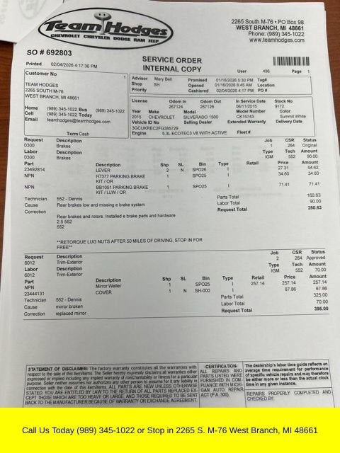 2015 Chevrolet Silverado 1500 LT