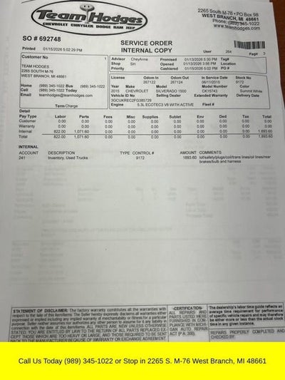 2015 Chevrolet Silverado 1500 LT