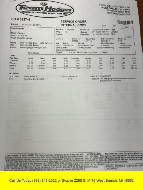 2015 Chevrolet Silverado 1500 LT