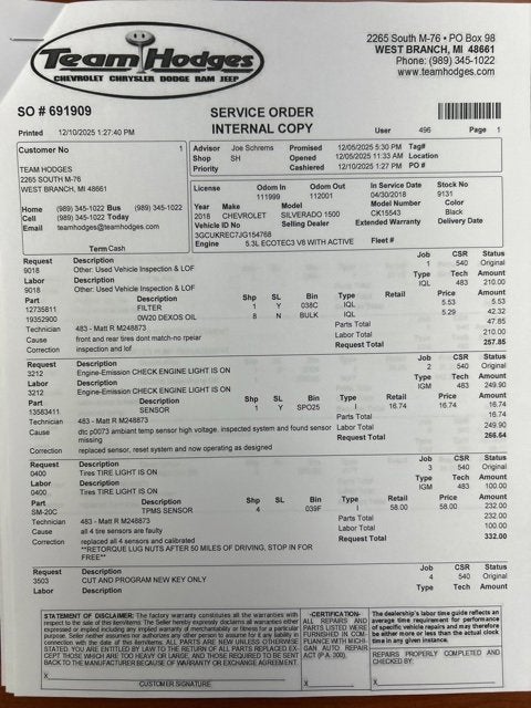 2018 Chevrolet Silverado 1500 LT