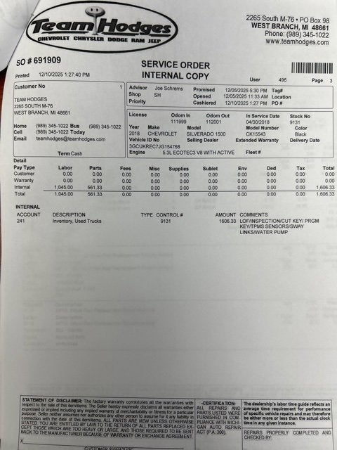 2018 Chevrolet Silverado 1500 LT