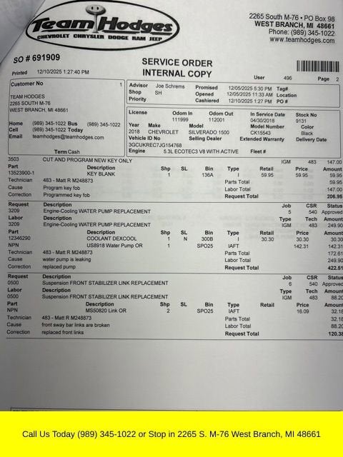 2018 Chevrolet Silverado 1500 LT