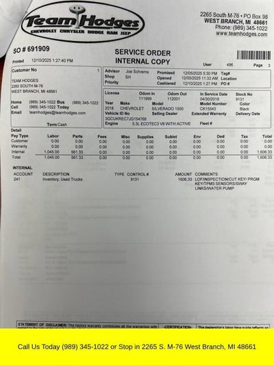 2018 Chevrolet Silverado 1500 LT