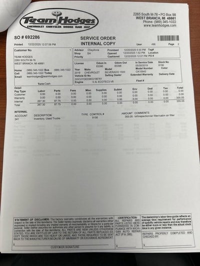 2019 Chevrolet Silverado 1500 LTZ