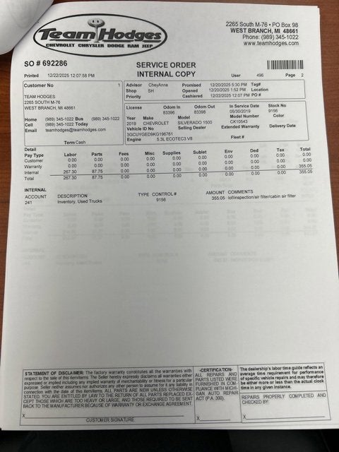 2019 Chevrolet Silverado 1500 LTZ