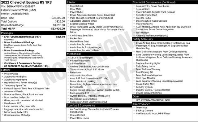 2022 Chevrolet Equinox RS