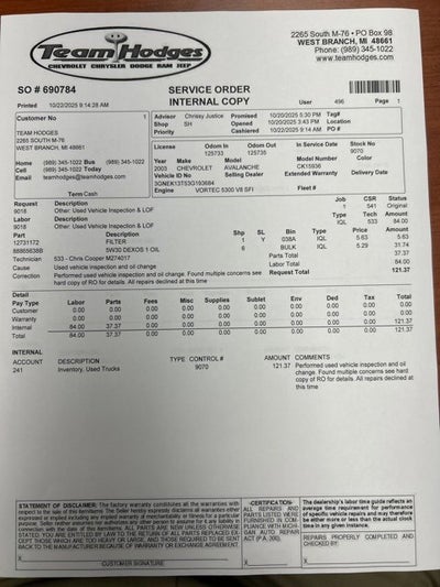 2003 Chevrolet Avalanche BASE