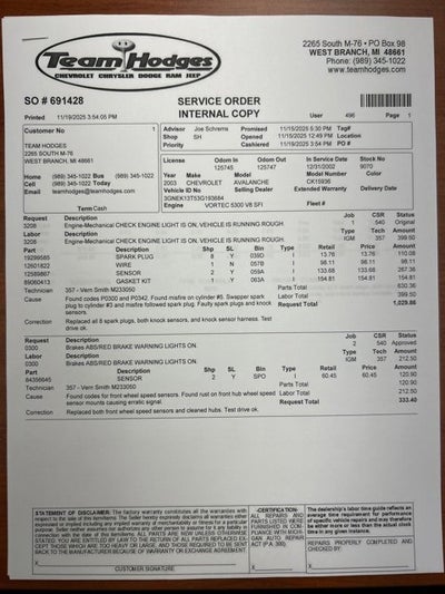 2003 Chevrolet Avalanche BASE