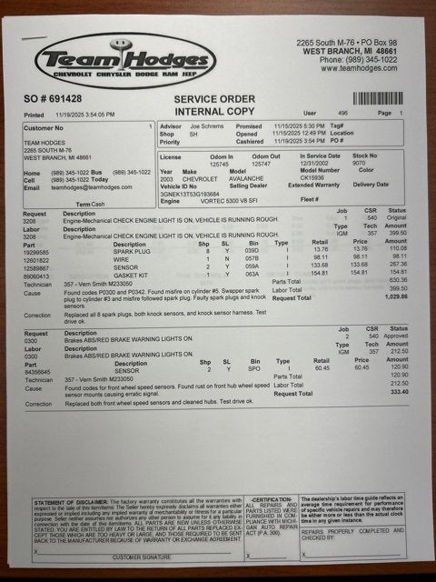 2003 Chevrolet Avalanche BASE