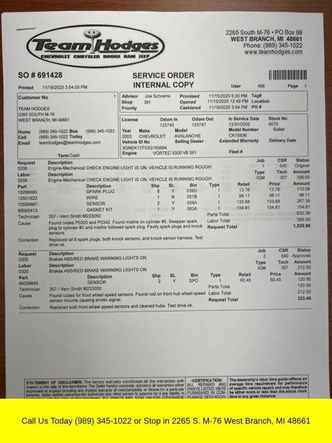 2003 Chevrolet Avalanche BASE