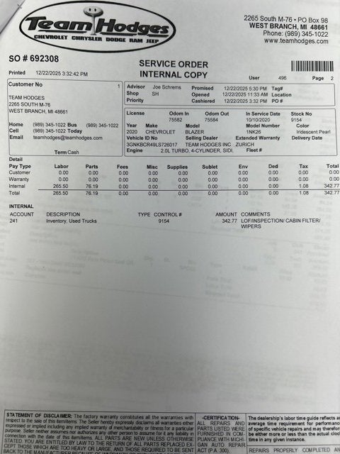 2020 Chevrolet Blazer 2LT