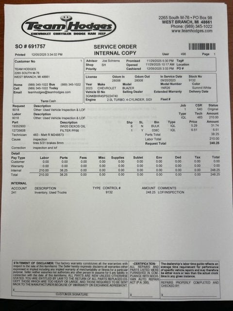 2023 Chevrolet Blazer 2LT