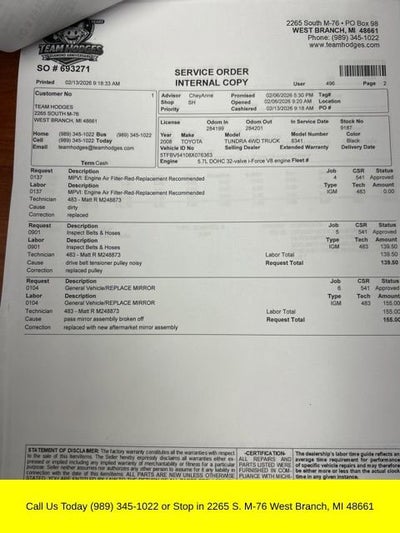 2008 Toyota Tundra 4WD Truck BASE