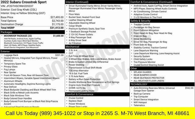 2022 Subaru Crosstrek Sport